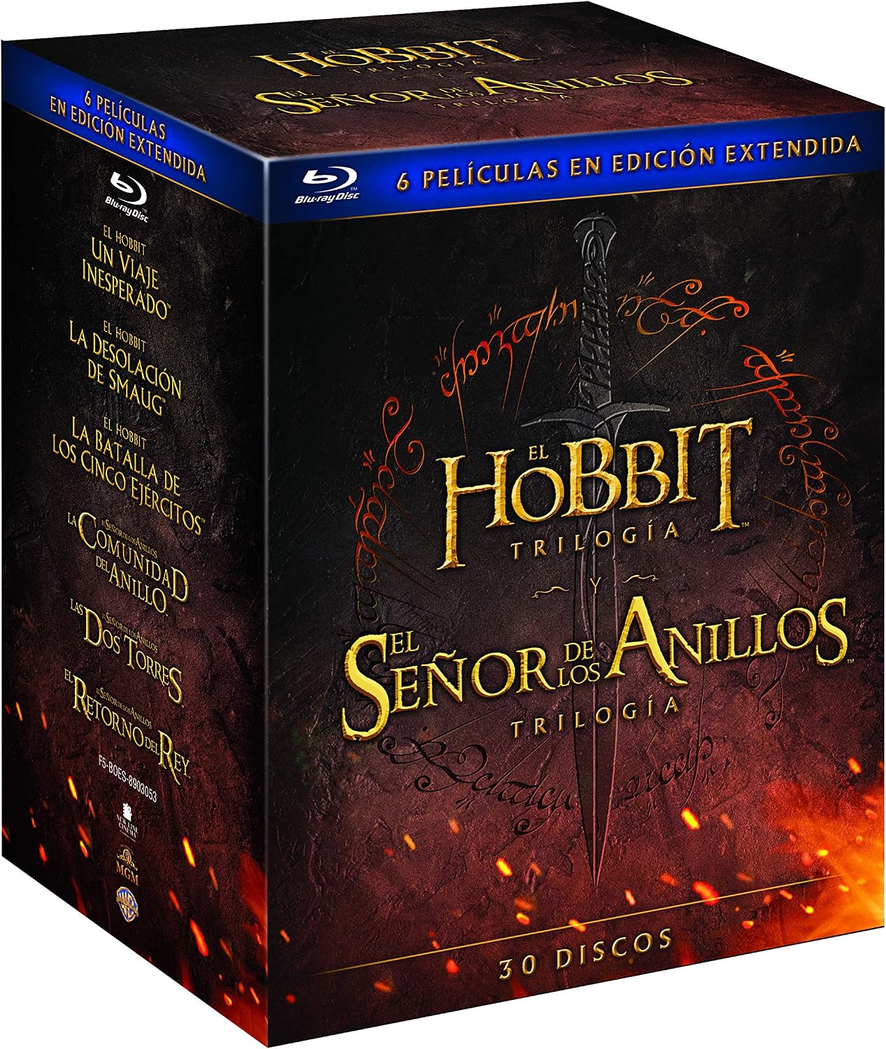 El Hobbit Trilogía - El Señor de Los Anillos Trilogía [30 discos]