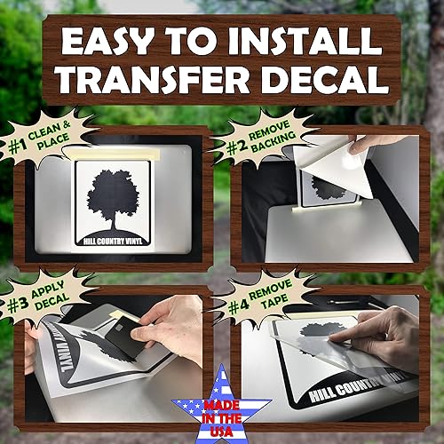 Miniatura 3 de Adhesivo adhesivo de transferencia de vinilo con bandera del estado de Texas tamaño de seleccióncolor para laptop, automóvil, camión, ventana,