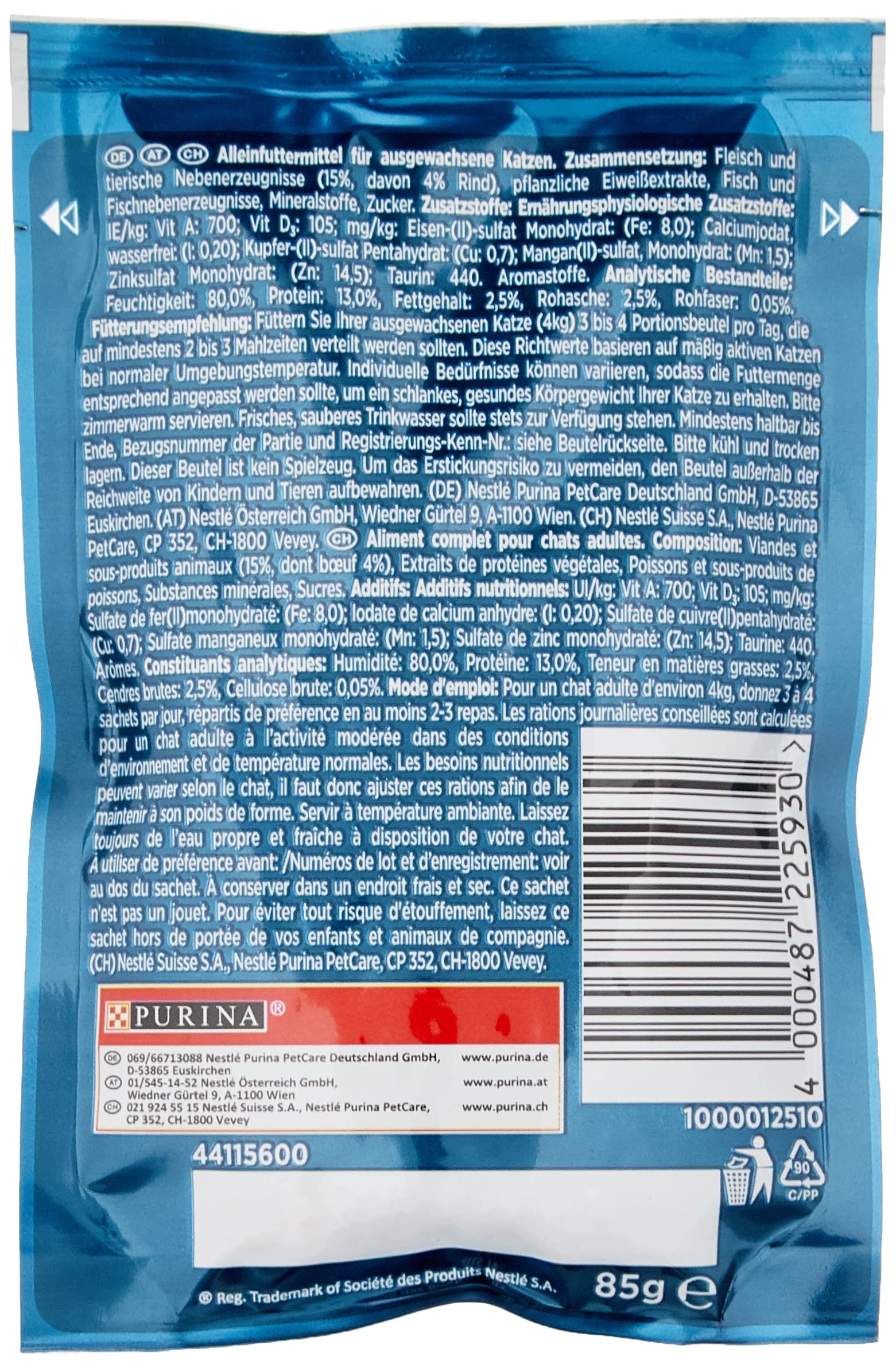 8st Sheba Perfect Portions Tonijn kattenvoer 3x2x37,5g
