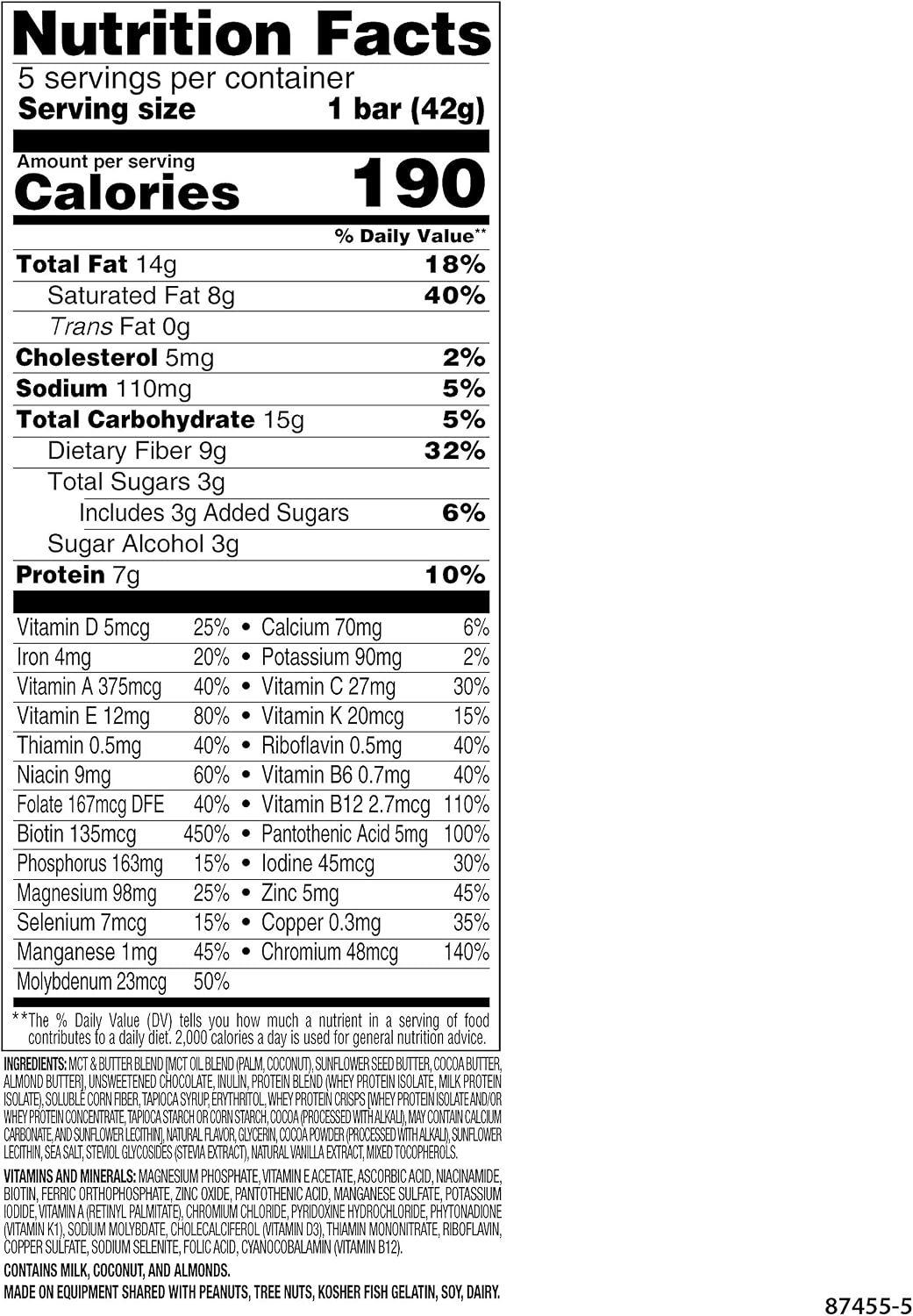 SlimFast Low Carb Meal Replacement Whey Protein Bar, Keto Friendly Chocolate Snacks for Weight Loss with 7g Protein, Whipped Triple Chocolate, 5 Count Box (Pack of 4) (Packaging May Vary)