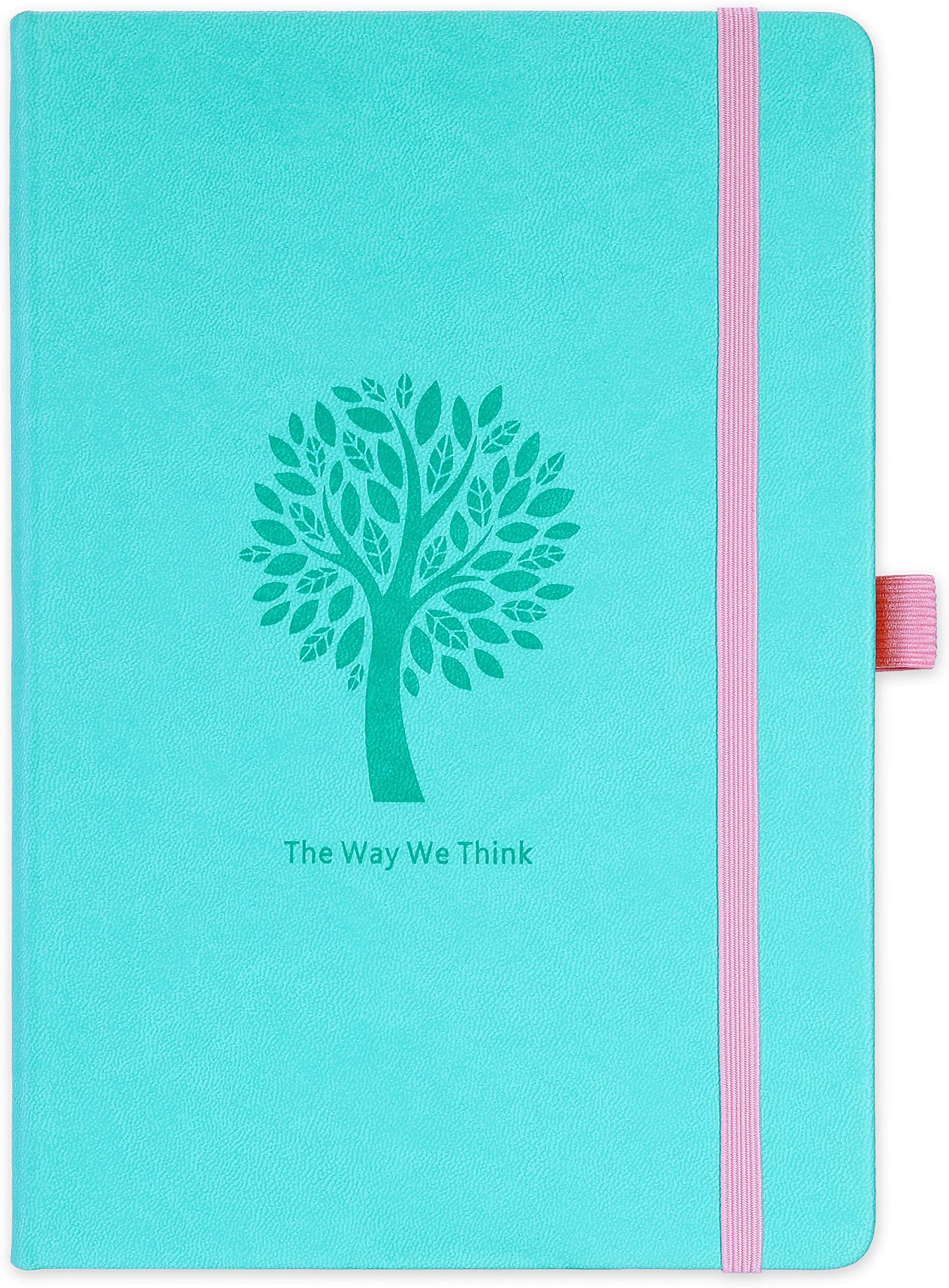 Dotted Journal Notebook Diary - Lemome Numbered Pages BuJo with Pen Holder - Recyclable Thick Paper - Premium Gifts Kit - Hardcover, A5, Mint Green