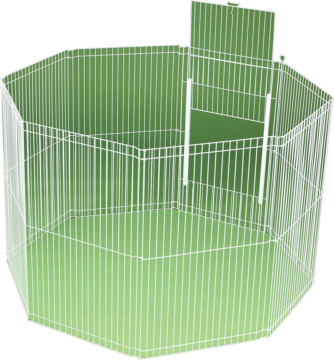 Ware Manufacturing Large Canvas 8-Panel Clean Living Small Pet Playpen Cage, White