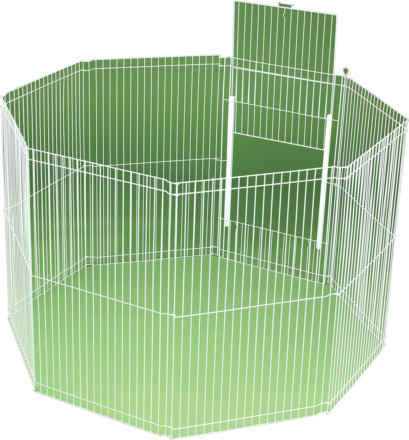 Ware Manufacturing Large Canvas 8-Panel Clean Living Small Pet Playpen Cage, White