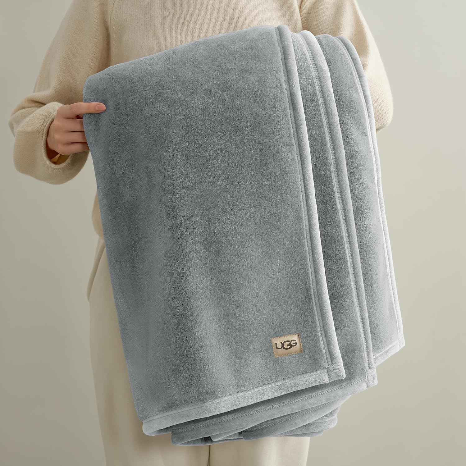 UGG Coco Plush Throw Blanket – Cozy Soft Fleece Heavy Blanket for Couch, Bed or Chair, Housewarming Gift for Women, Bedroom or Living Room Decor, Luxurious Winter Bedding Gifts for Women, Seal Gray - Image 4