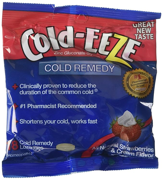 ColdEEZE Zinc Gluconate LozengesStrawberries & Cream3.5oz18 ct