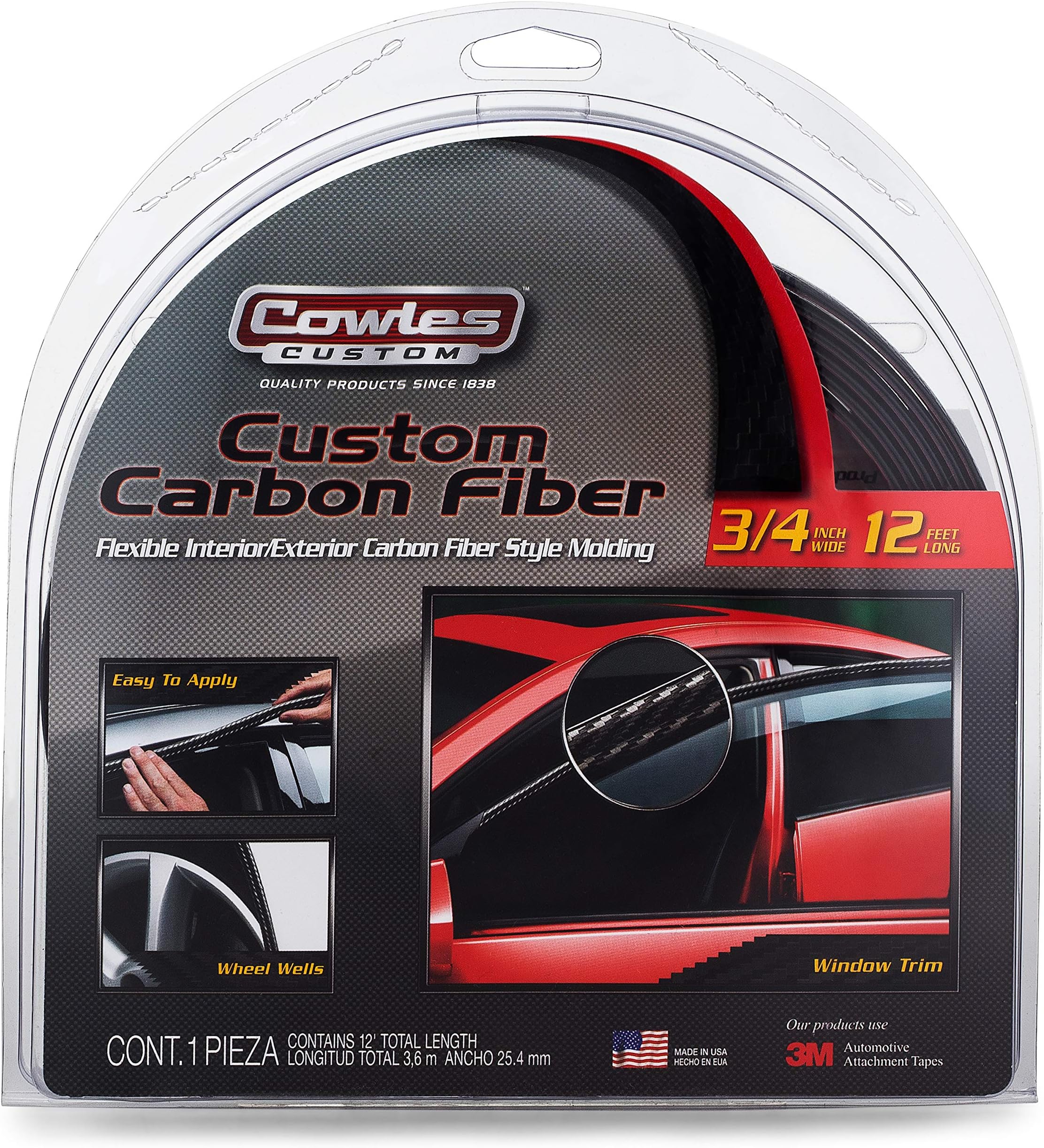 Custom Carbon Fiber Exterior Molding (3/4" Wide)