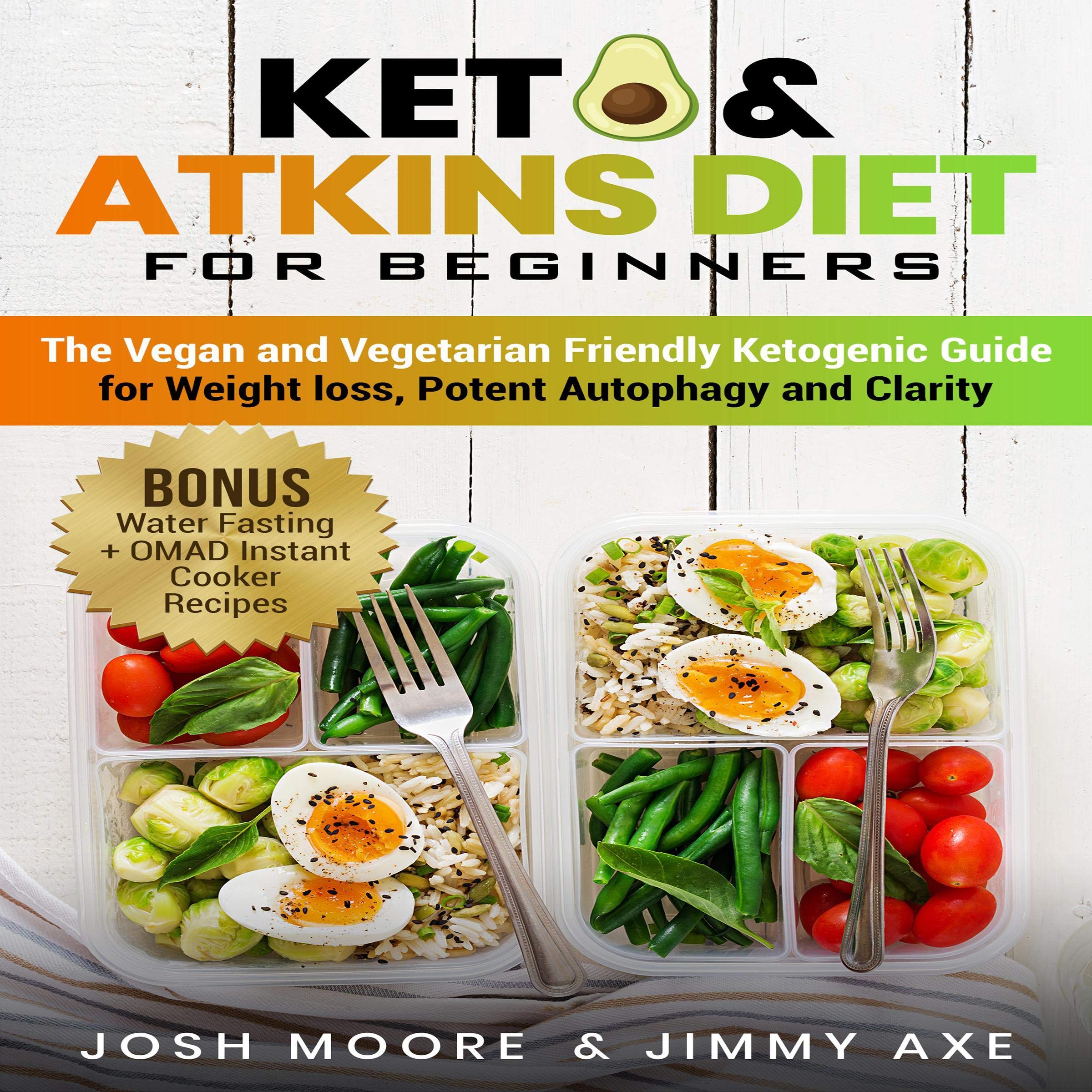 Cover art for 2-in-1 Bundle: Keto & Atkins Diet for Beginners + 30 Days Challenge