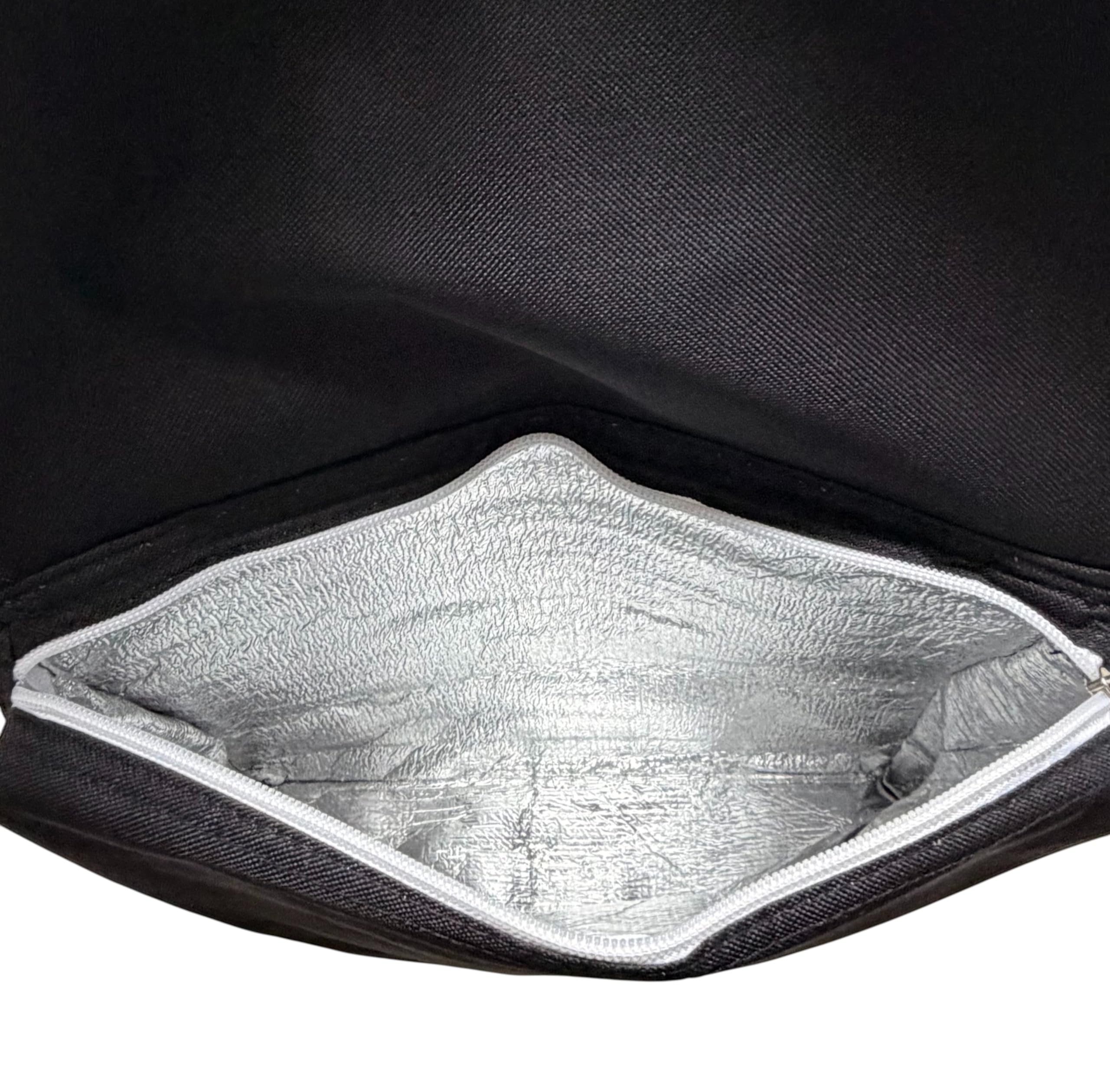 Carro de la Compra Plegable con Bolsa Térmica 100% Alumino Super Ligero 60L litros para Subir Escaleras, Carrito del Mercado, Bolsa Impermeable isotérmica. (Negro)