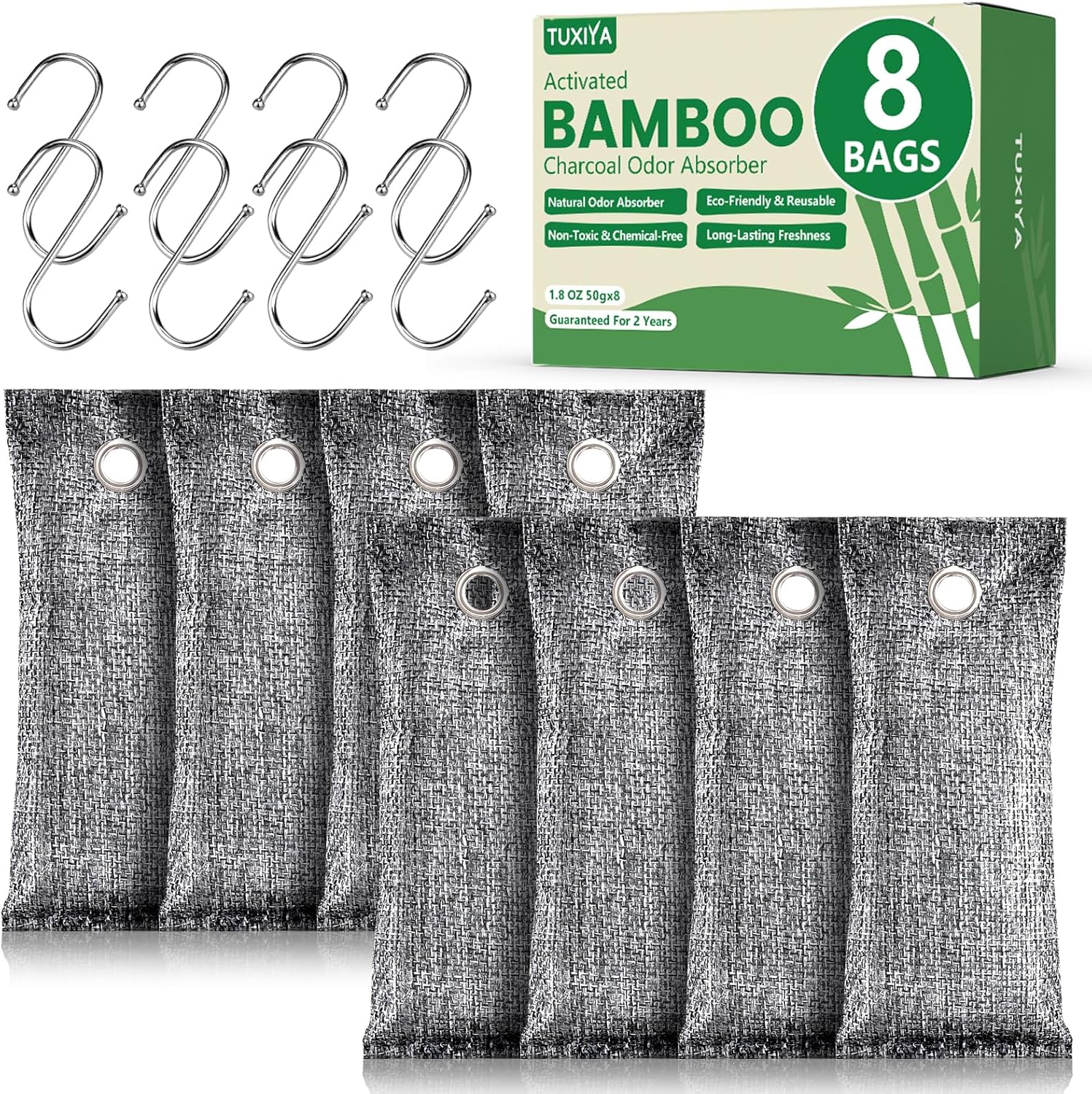 Surprising Eco-Friendly Gift: 8-Pack Odor Absorbers Tested for 2 Years - Perfect for Home & Car