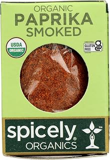 Spicely Organic Paprika Smoked Powder 0.45 Ounce ecoBox Certified Gluten Free