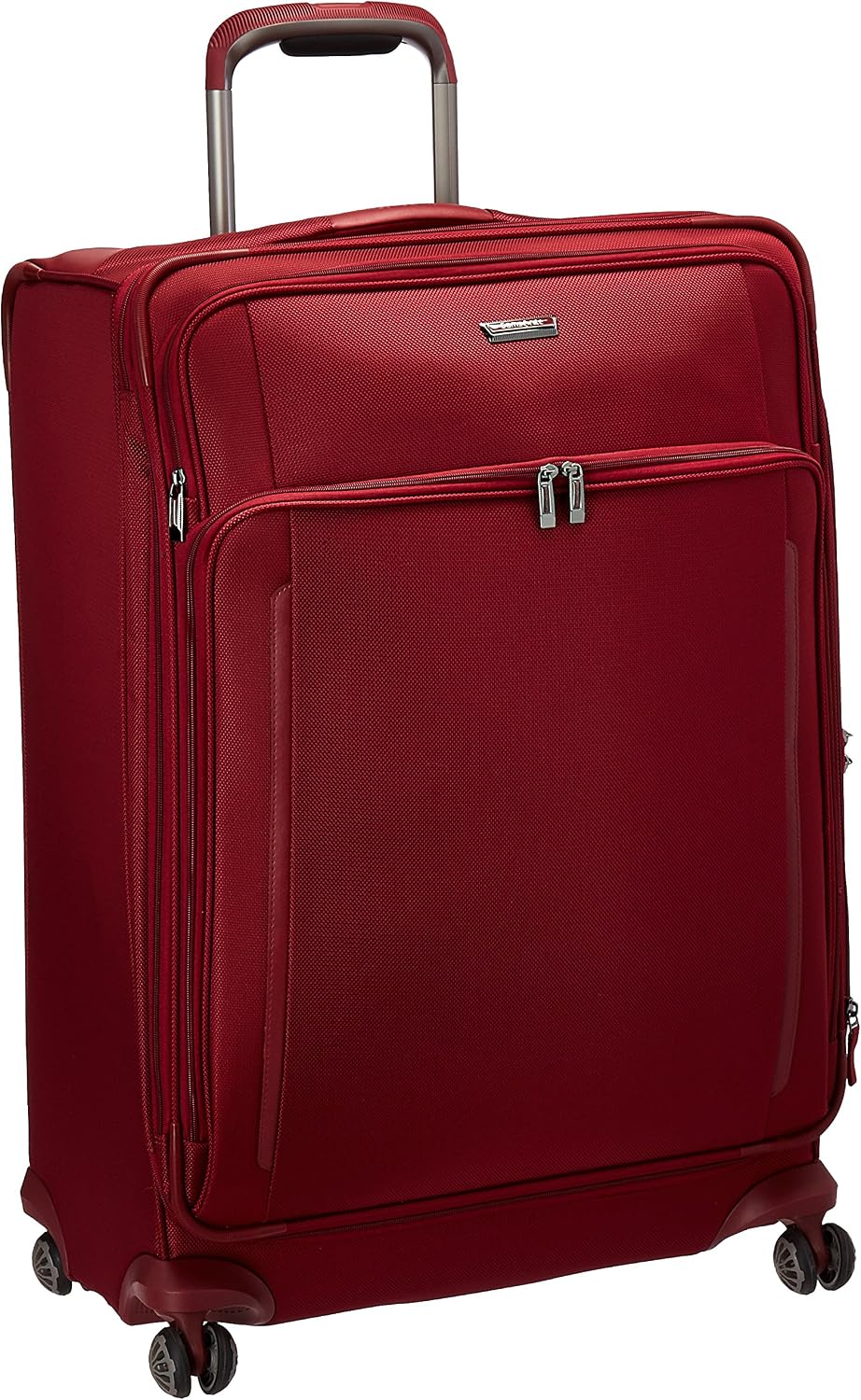 Samsonite Silhouette XV Softside Luggage with Spinner Wheels, Napa Red, Checked-Large 29-Inch