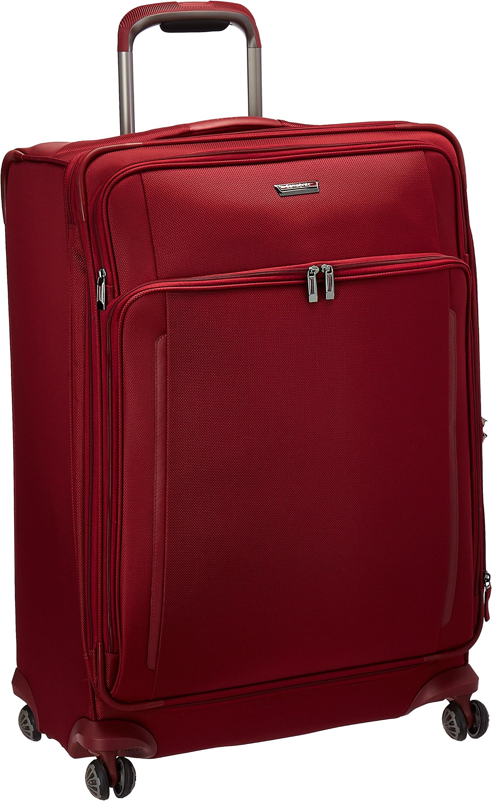 Samsonite Silhouette XV Softside Luggage with Spinner Wheels, Napa Red, Checked-Large 29-Inch