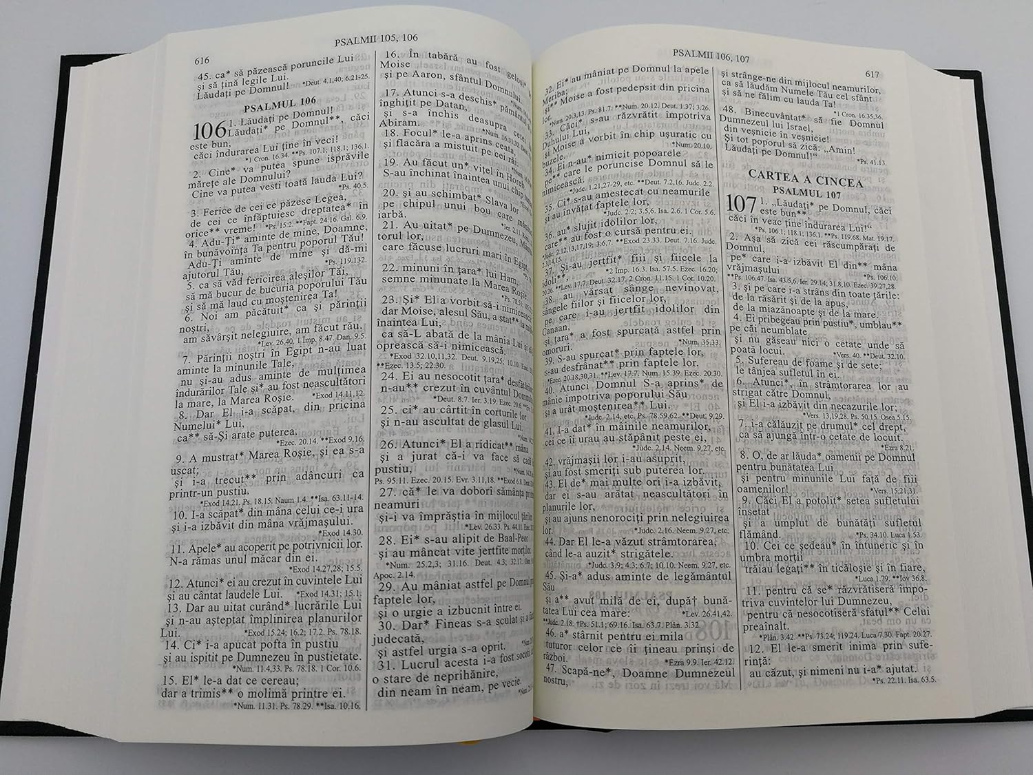 Romanian Midsize Hardcover Bible Words of Christ in Red / Biblia sau Sfanta Scriptura Cu Trimiteri / Cuvinte Domnului in rosu / Traducerea Dumitru Cornilescu revizuita ortografic 053 (2009-05-03)      Hardcover – January 1, 2009