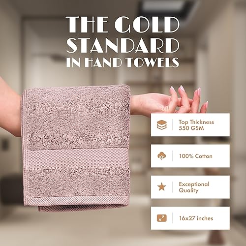 Miniatura 91 de Wealuxe - Toallas de baño blancas de 27 x 54 pulgadas, juego de toallas de algodón para baño, hotel, gimnasio, spa, suaves, extraabsorbentes