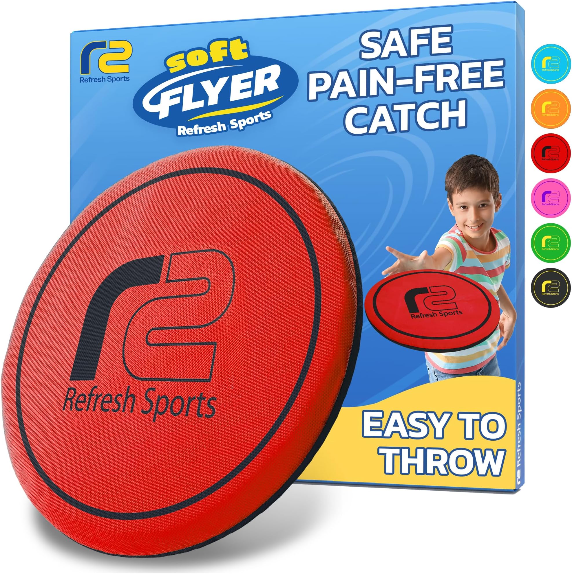 Soft Flying Disc for Kids: Easy To Use Beach Disc - Durable Design Floats On Water! Beach Toys, Pool Toys & Frisbbee for Adults Outdoor Fun Pool Toy - Boy Gifts & Girls Ages 5 6 7 8 9 10 11 12 13 14