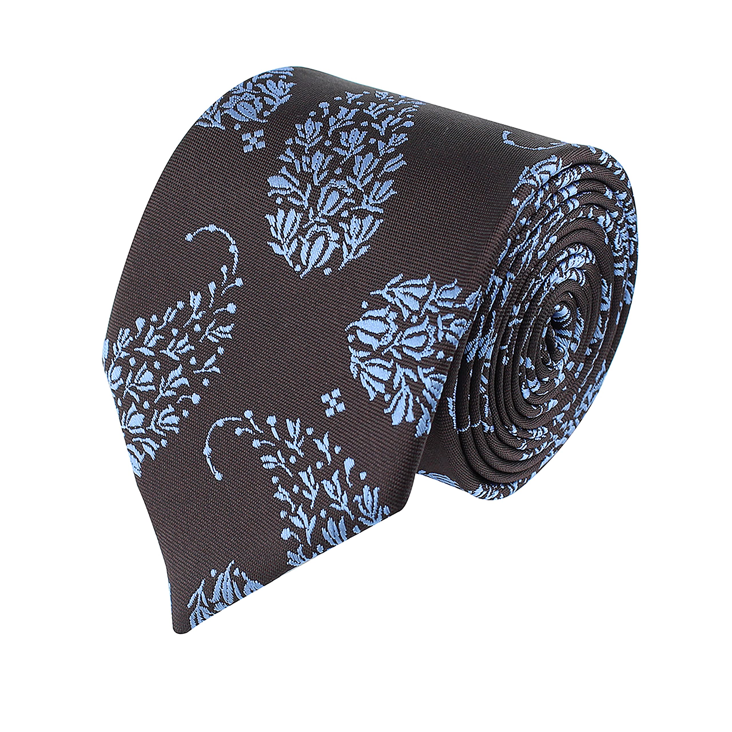 kovove Kavove The Twining Paisley Black Necktie For Men-picture-36