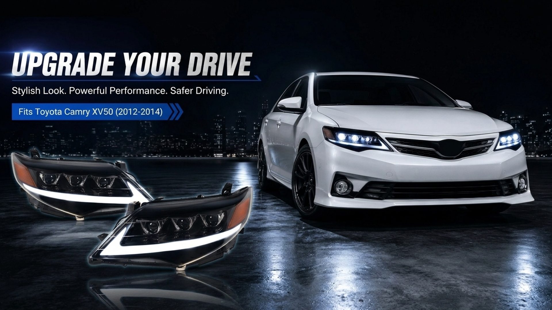 Amazon.com: HCMOTIONZ LED Headlights Fit For toyota Camry XV50