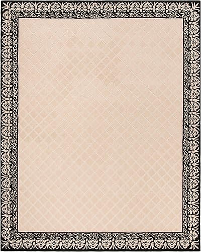 Miniatura 2 de SAFAVIEH Total Performance Collection - Alfombra de área de 8 x 10 pies, color negro, borde enganchado a mano, no desprende pelusa y de fácil