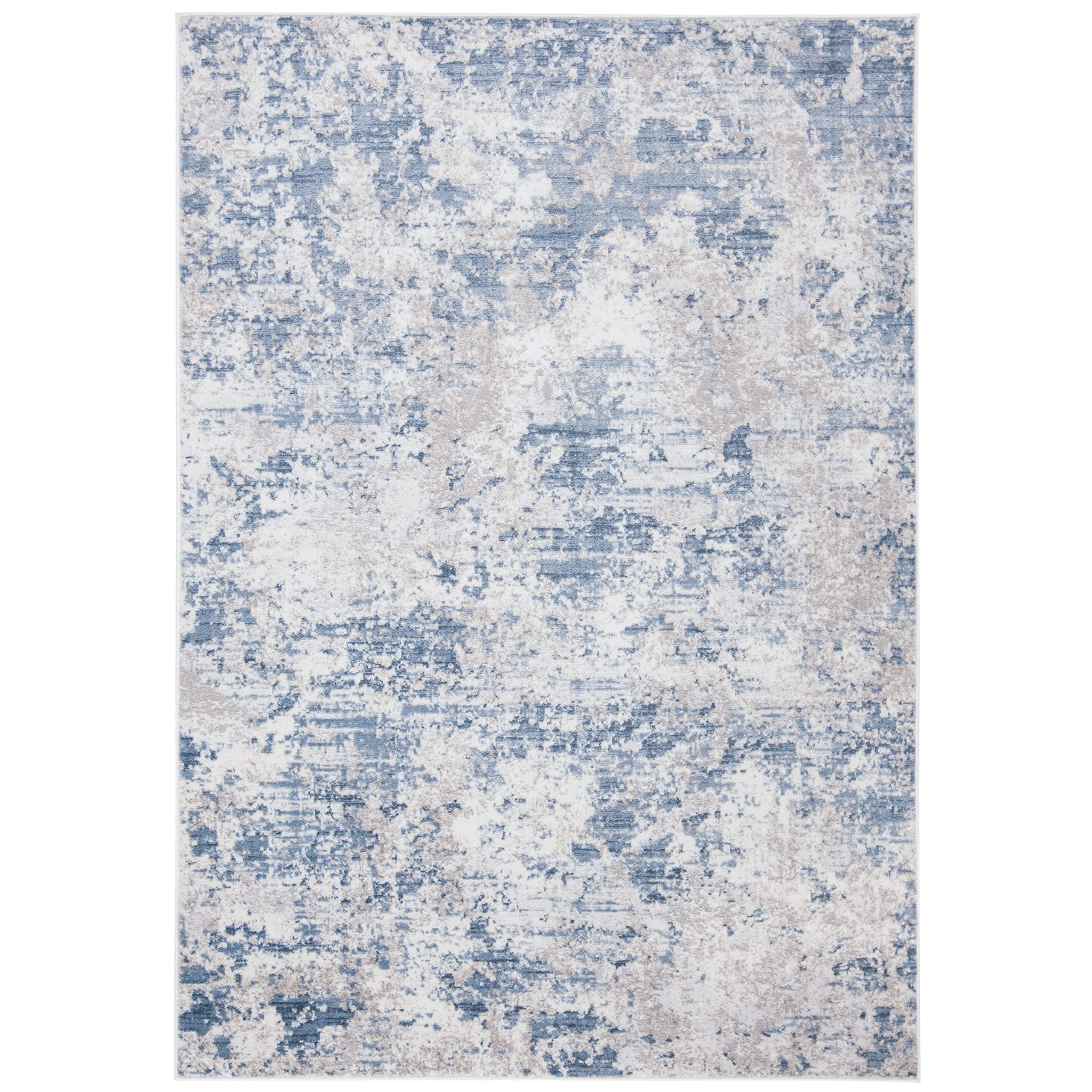 Tapis Moderne Safavieh Amelia Gris et Bleu 76x122 cm
