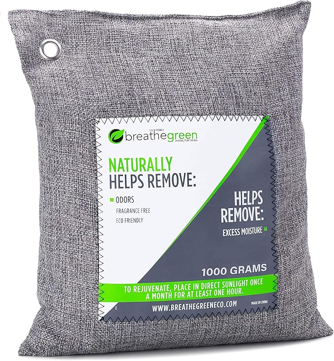 Bamboo Charcoal Air Purifying Bag For Large Spaces (1000 Gram