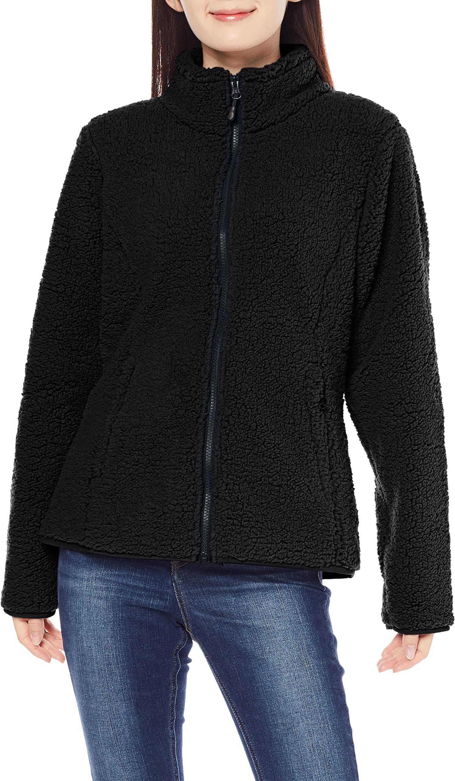 Amazon Essentials Women's Polar Fleece Lined Sherpa Full-Zip Jacket