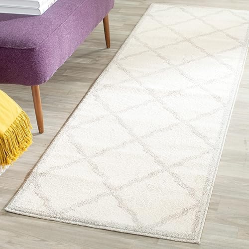 Vista 71 de Safavieh Amherst Collection amt421b Gris Claro y Beige Interior/exterior Area Rug, Polipropileno