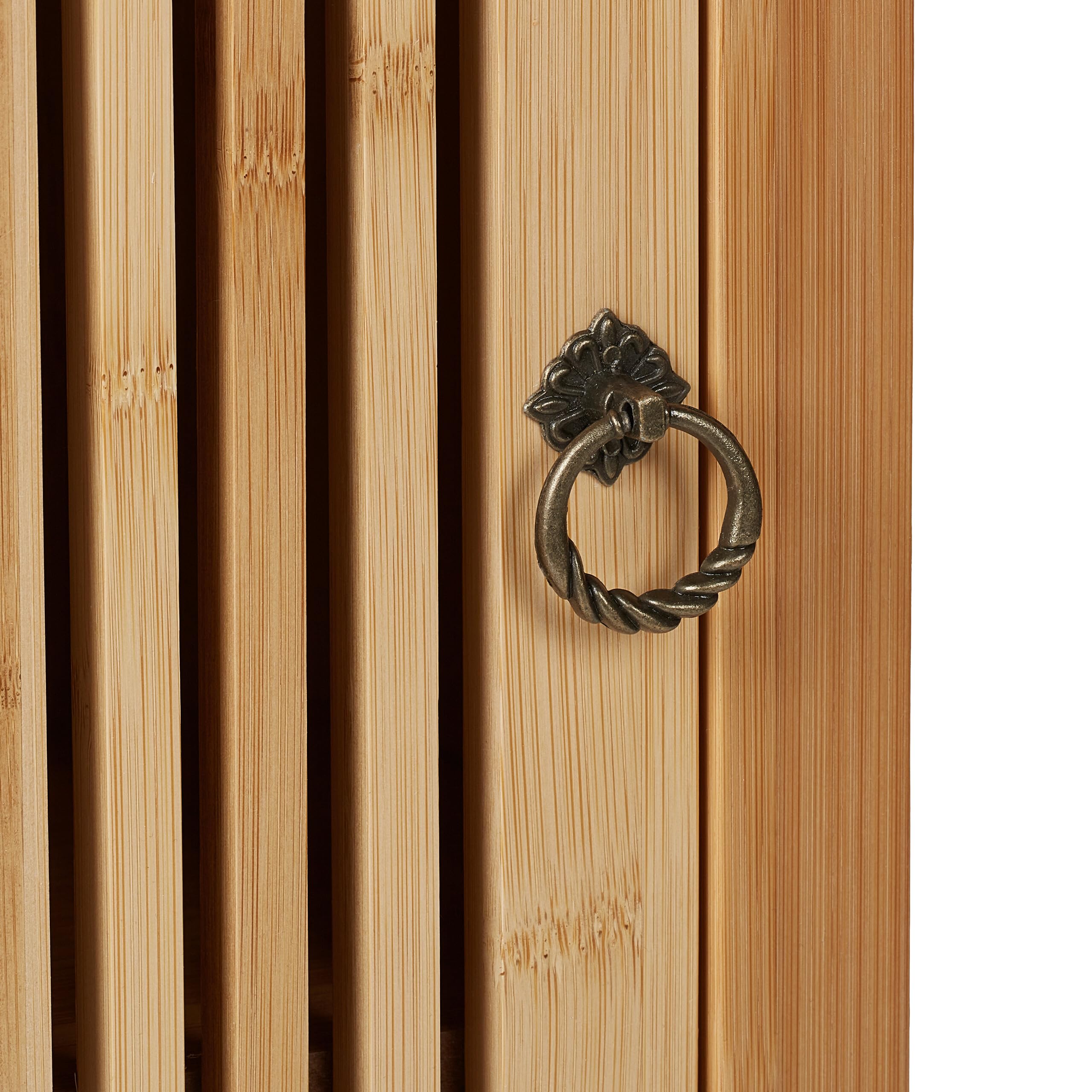 Relaxdays Mobiletto da Bagno Pensile, Ripiano Regolabile, Armadietto da Parete, in bambù, HLP: 60x34,5x21 cm, Naturale