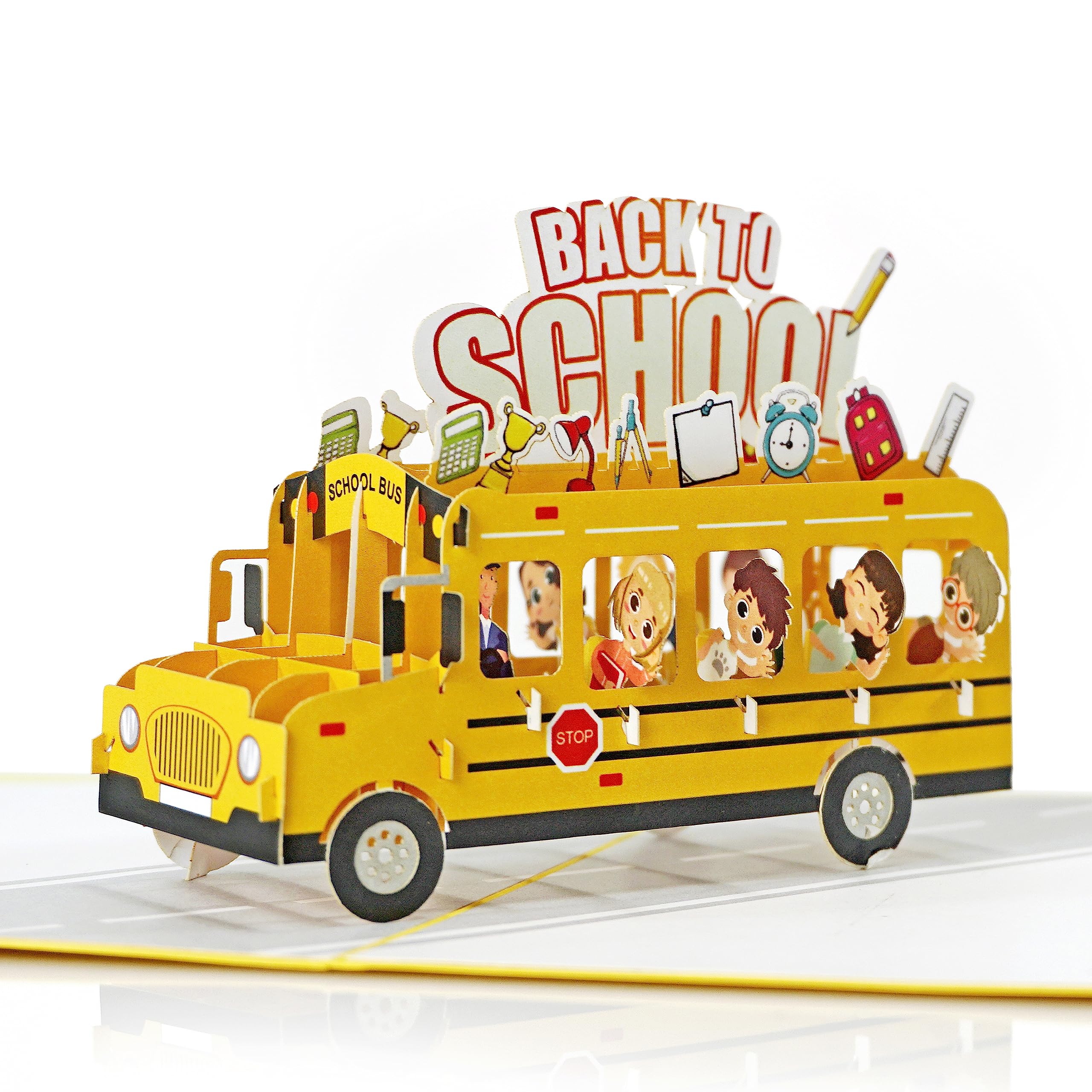 HAPPY GIFTERS Party Bus Pop Up Birthday Card – 3D Birthday Card – Popup Birthday Card – Popup Cards Birthday – Birthday Pop Up Cards For Women, Men, Kids – Pop Up - View #3