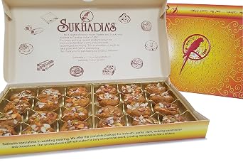 Sukhadia Sweets - Halvason - 32oz box 24pc - Indian Mithai Gift - Freshly Made In USA