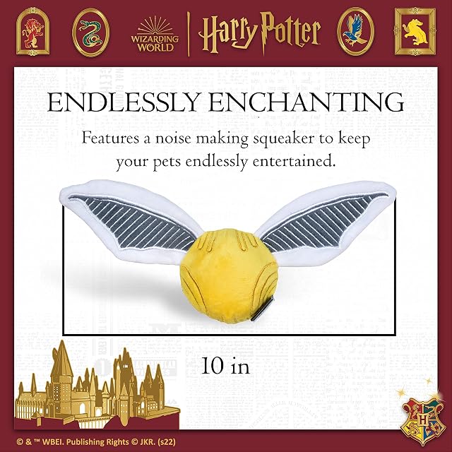 Foto 4 de 5 de Harry Potter Snitch Pet Squeaker Toy