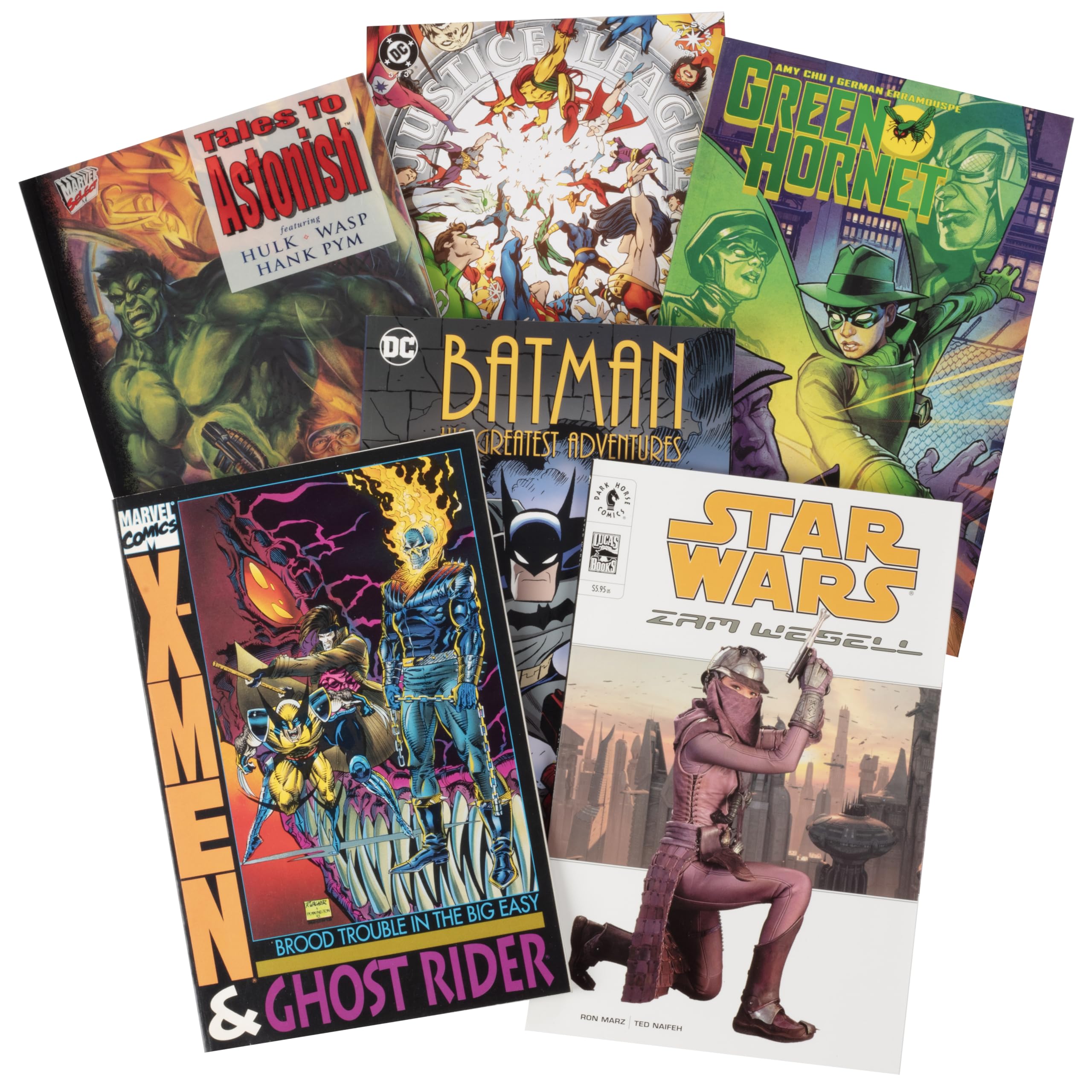 Ultimate Graphic Novel - Set regalo per fumetti, sei (6) diversi romanzi grafici con DC, Marvel, Indy - Adatto per bambini/adolescenti/adulti senza contenuti inappropriati o storie incomplete per