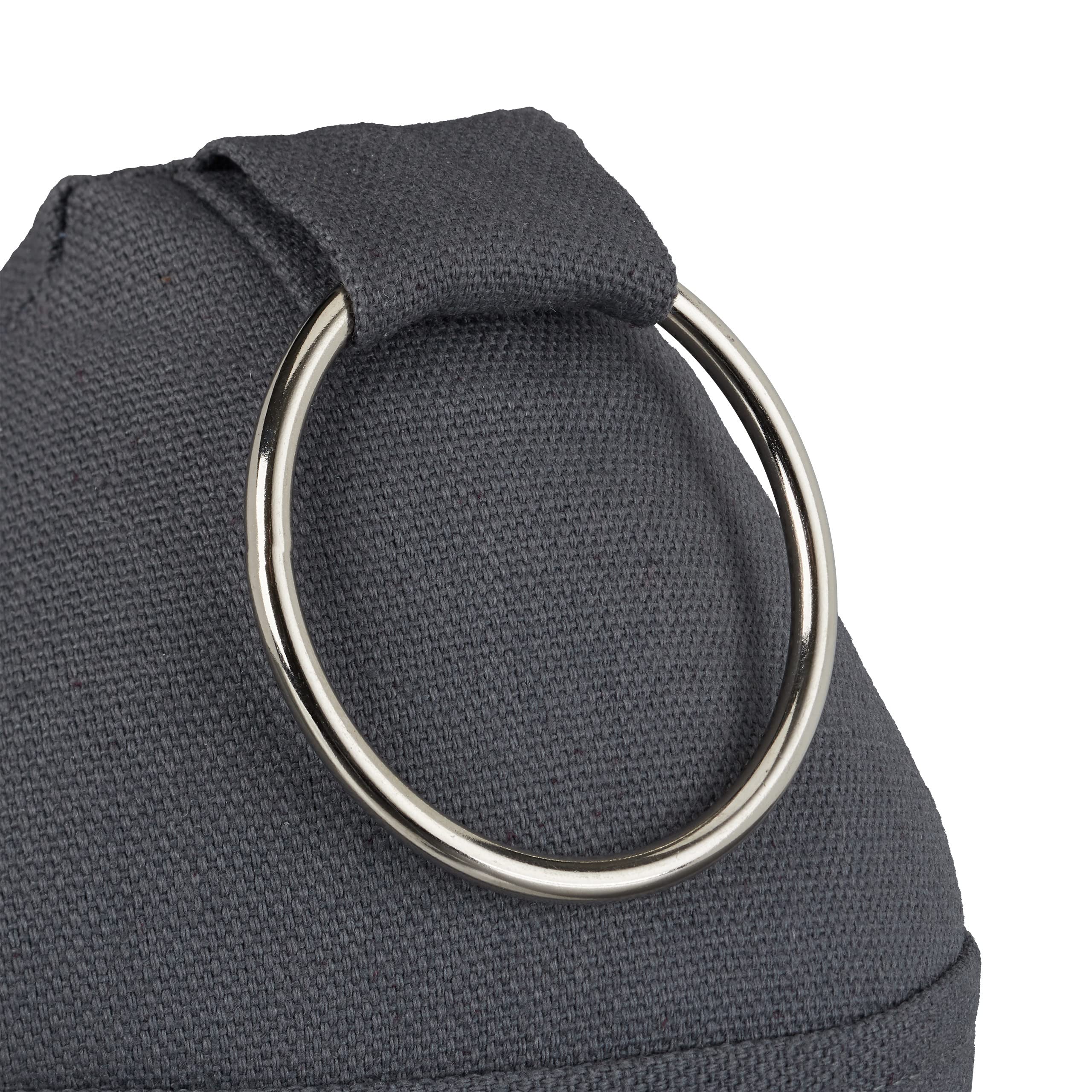 6x Fermaporta a Pavimento in Stoffa, Sacchetto Alto con Stella e Manico, Bloccaporta HLP 25 x 12 x 12 cm, Grigio Scuro