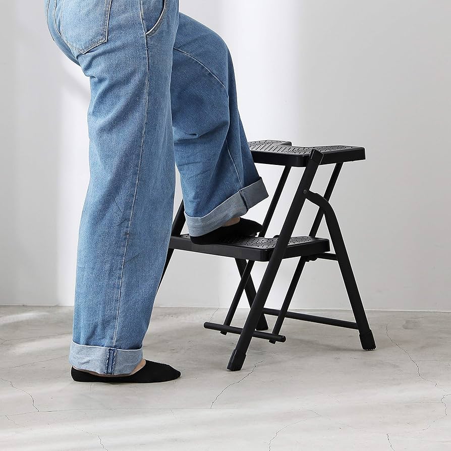 Amazon.co.jp: 【BLKP】 パール金属 折りたたみ ステップ 踏み台