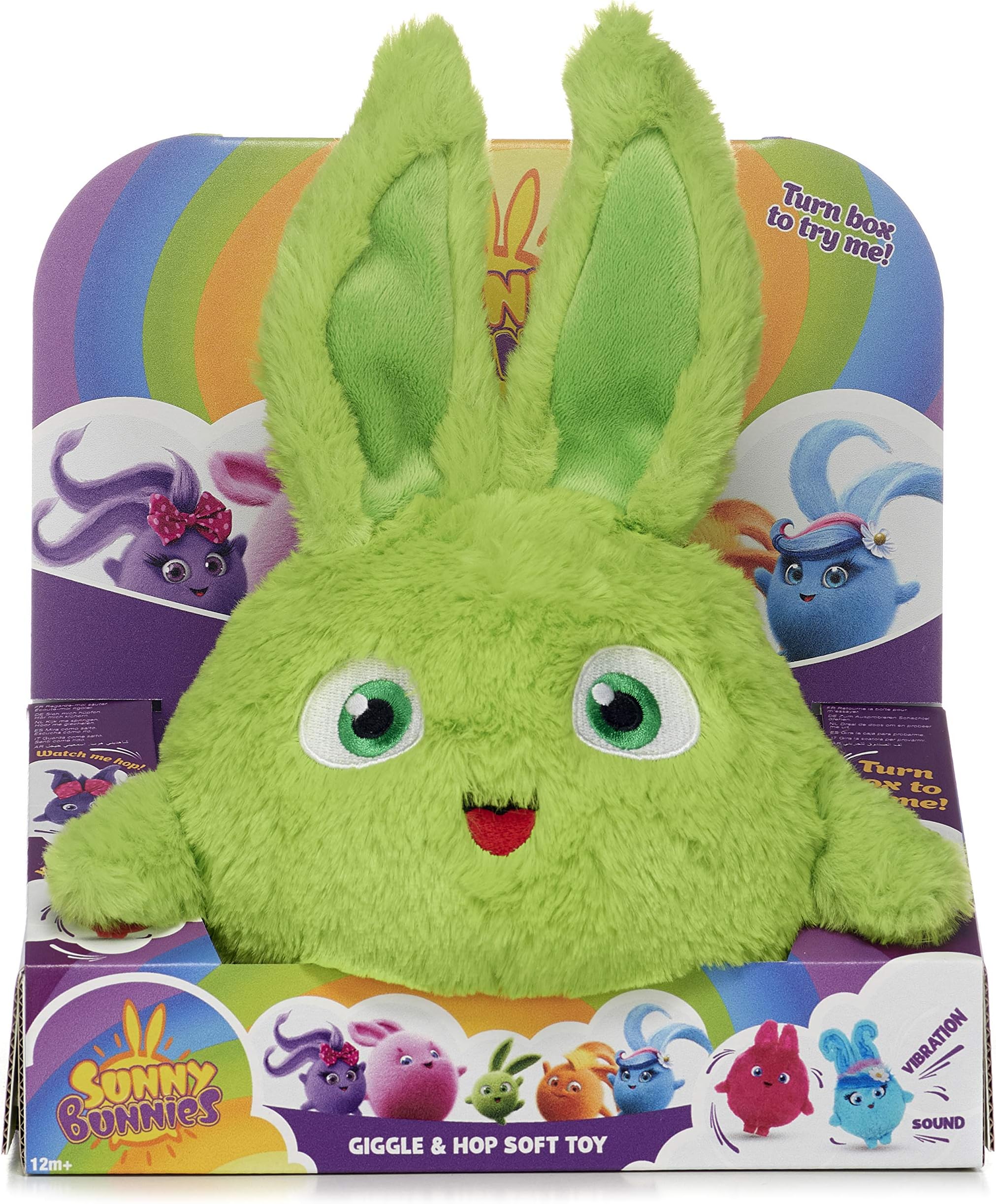 Posh Paws Sunny Bunnies Large Feature Hopper Giggle & Hop Soft Toy - 29cm (11 inch)