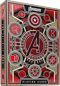 Cartes à Jouer Avengers Infinity Saga Theory11 - Jeu 2 Paquets Rouge + Violet Marvel Studios