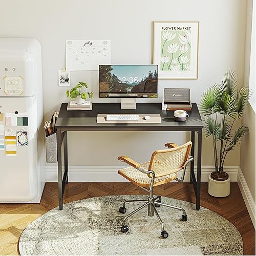 Miniatura 26 de CubiCubi Escritorio para computadora, escritorio pequeño de oficina en casa de 32 pulgadas para espacios pequeños, estilo moderno y simple para el