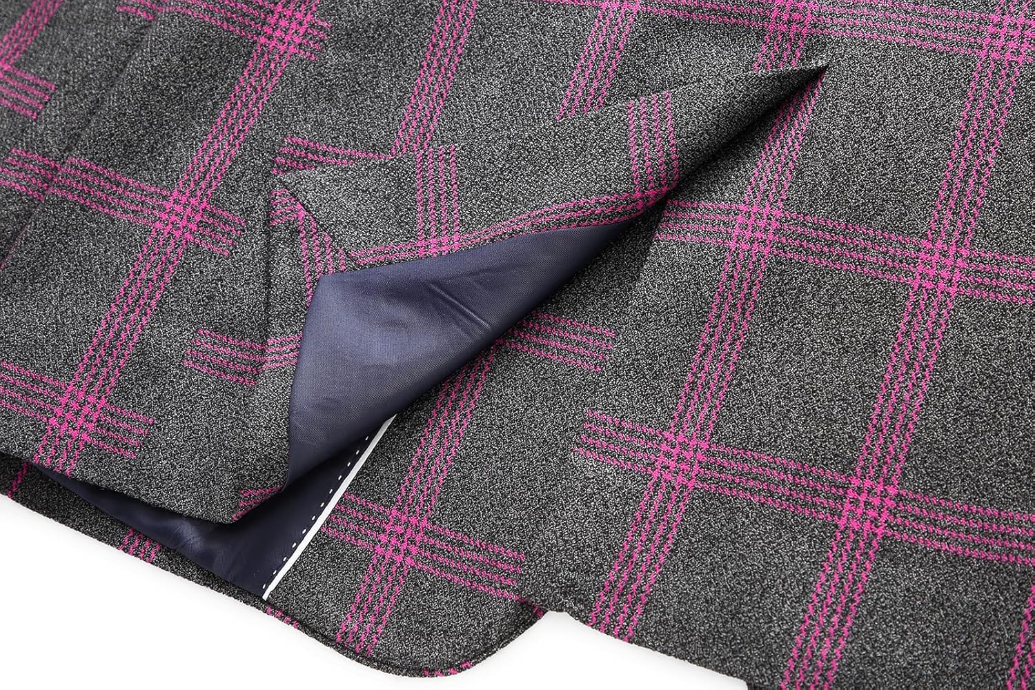 Mens Plaid Blazer Sports Coat Casual Slim Fit Checkered Blazer for Men Wedding - Image 6