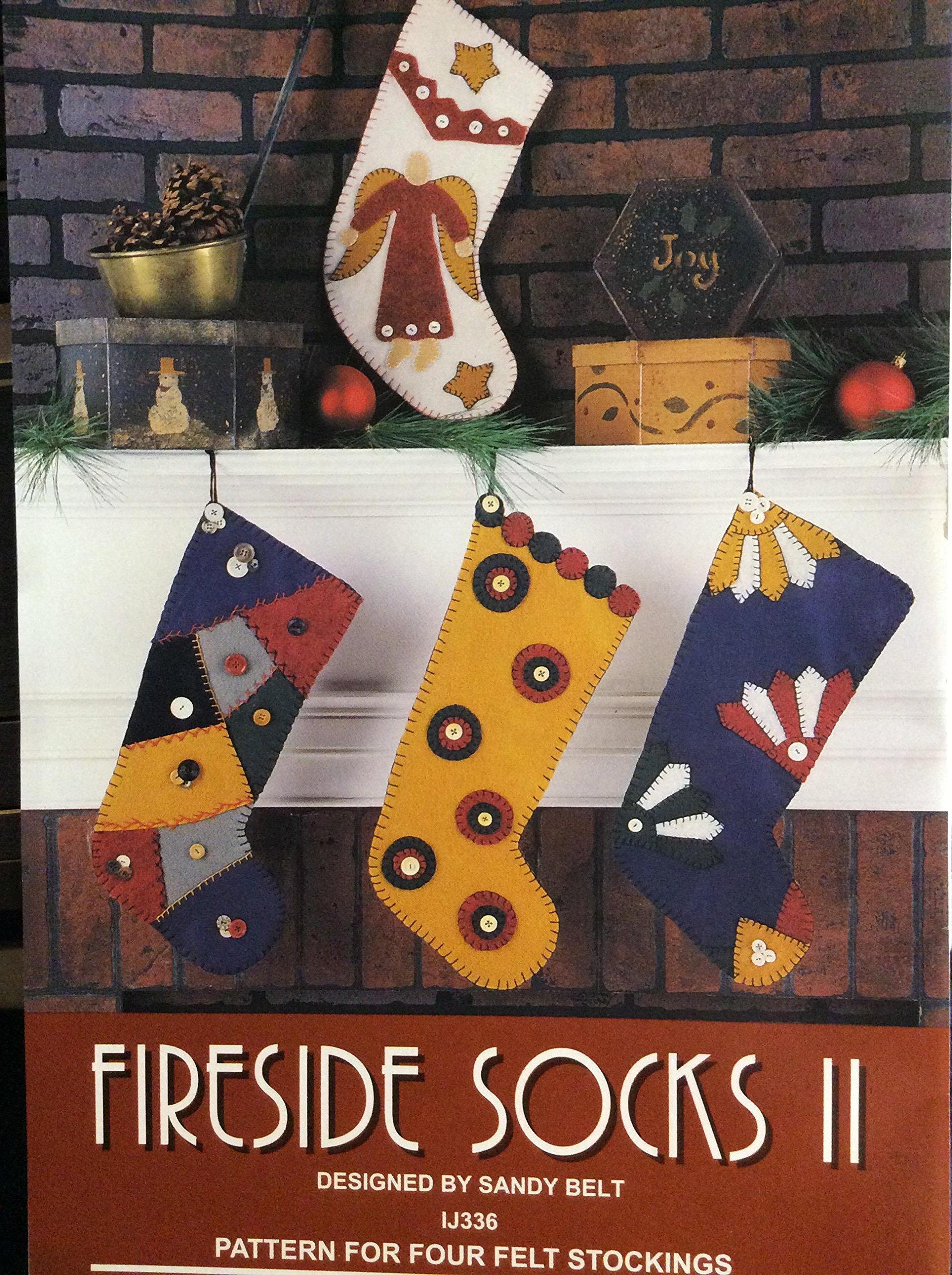 Indygo Junction Fireside Socks II - Pattern for 4 Felt Stockings