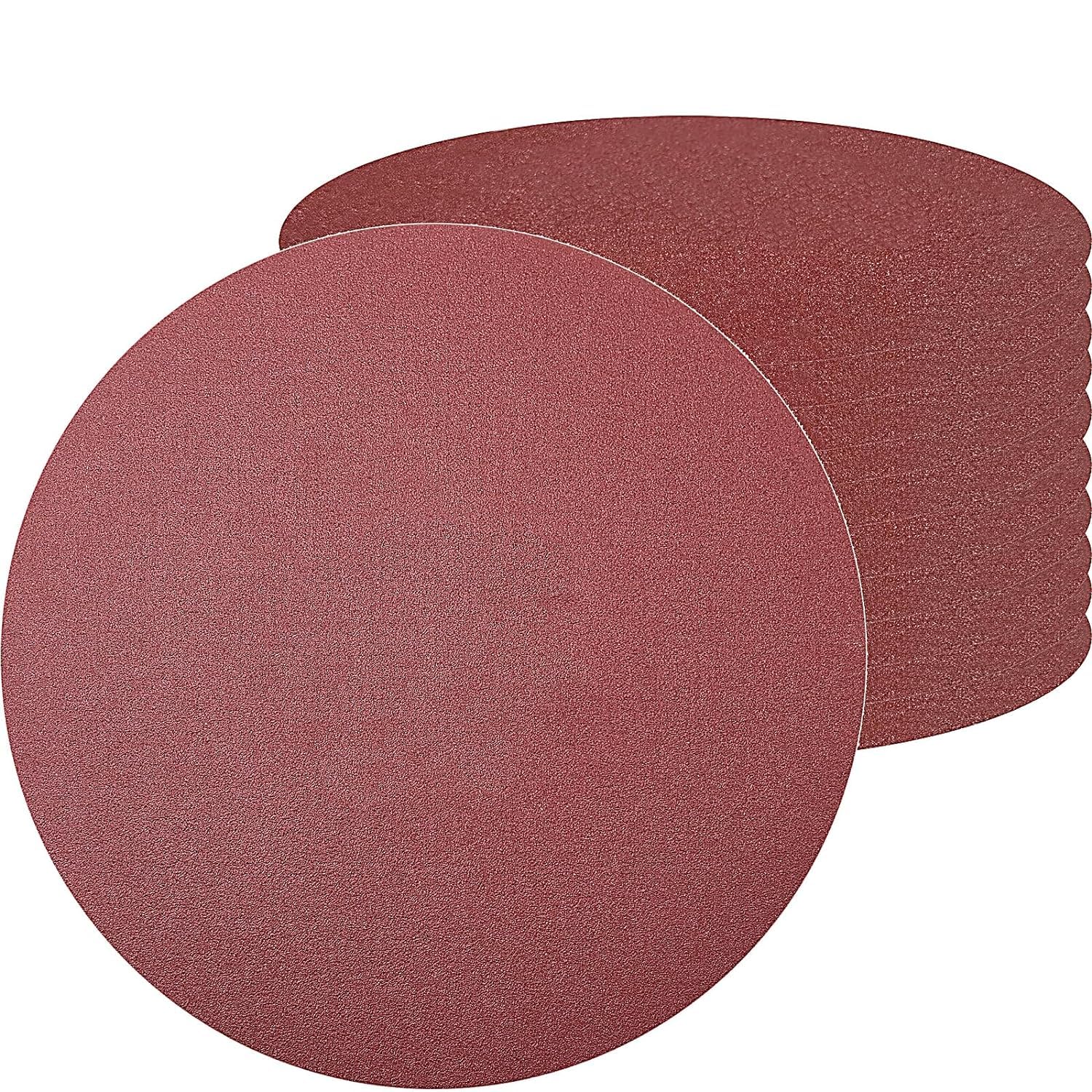 20 PCS 7 Inch 150 Grit Sanding Discs Sandpaper - 7" Hook-and-Loop Aluminum Oxide Sander Paper Grinding Polishing for Wood Drywall Random Orbit Sander