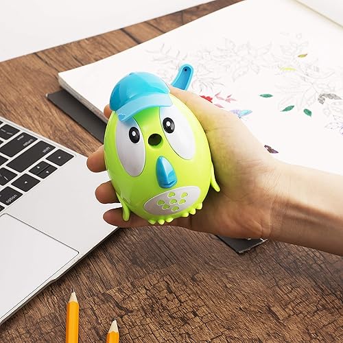 Miniatura 7 de Mr. Pen - Sacapuntas en forma de búho con sombrero para niños, lápices de colores, manual, lindo sacapuntas divertido