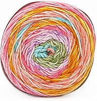 Vista 86 de Lion Brand Yarn Mandala Ombré Yarn with Vibrant Colors, Soft Yarn for Crocheting and Knitting, Harmony, 1-Pack