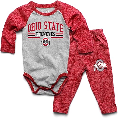 Miniatura 24 de Wes and Willy Baby College Sports Fan - Conjunto de una pieza y pantalón de manga larga