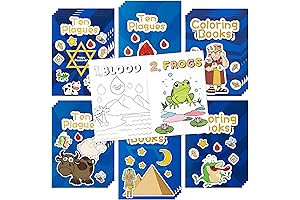 24-Piece Passover Coloring Book Gift Set for Kids