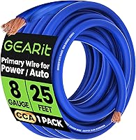 Vista 27 de GEARit Cable de calibre 4, cable de extensión de cable eléctrico CCA para alimentación/tierra automotriz, cable de batería, audio de automóvil, RV