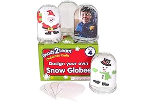 READY 2 LEARN Christmas Crafts - Design Your Own Snow Globes