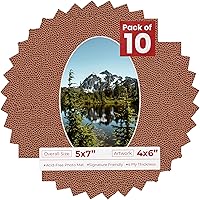 Vista 23 de Tapete de 5 x 7 para fotos de 4 x 6 pulgadas, con apertura de tablero ovalado verde Honeydew precortado, sin ácidos, mate para proteger tus