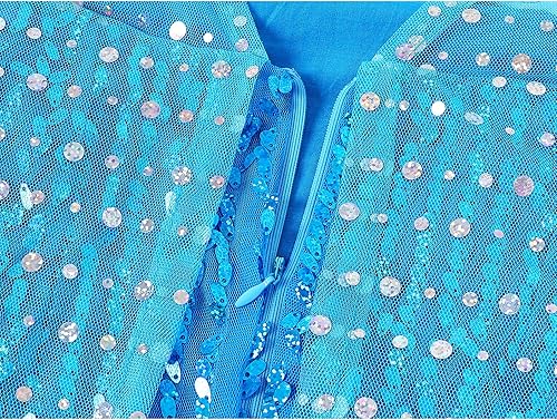 Miniatura 8 de Vestidos de princesa para niñas, disfraz de princesa de lentejuelas de lujo, disfraz para Halloween, carnaval, fiesta, cosplay