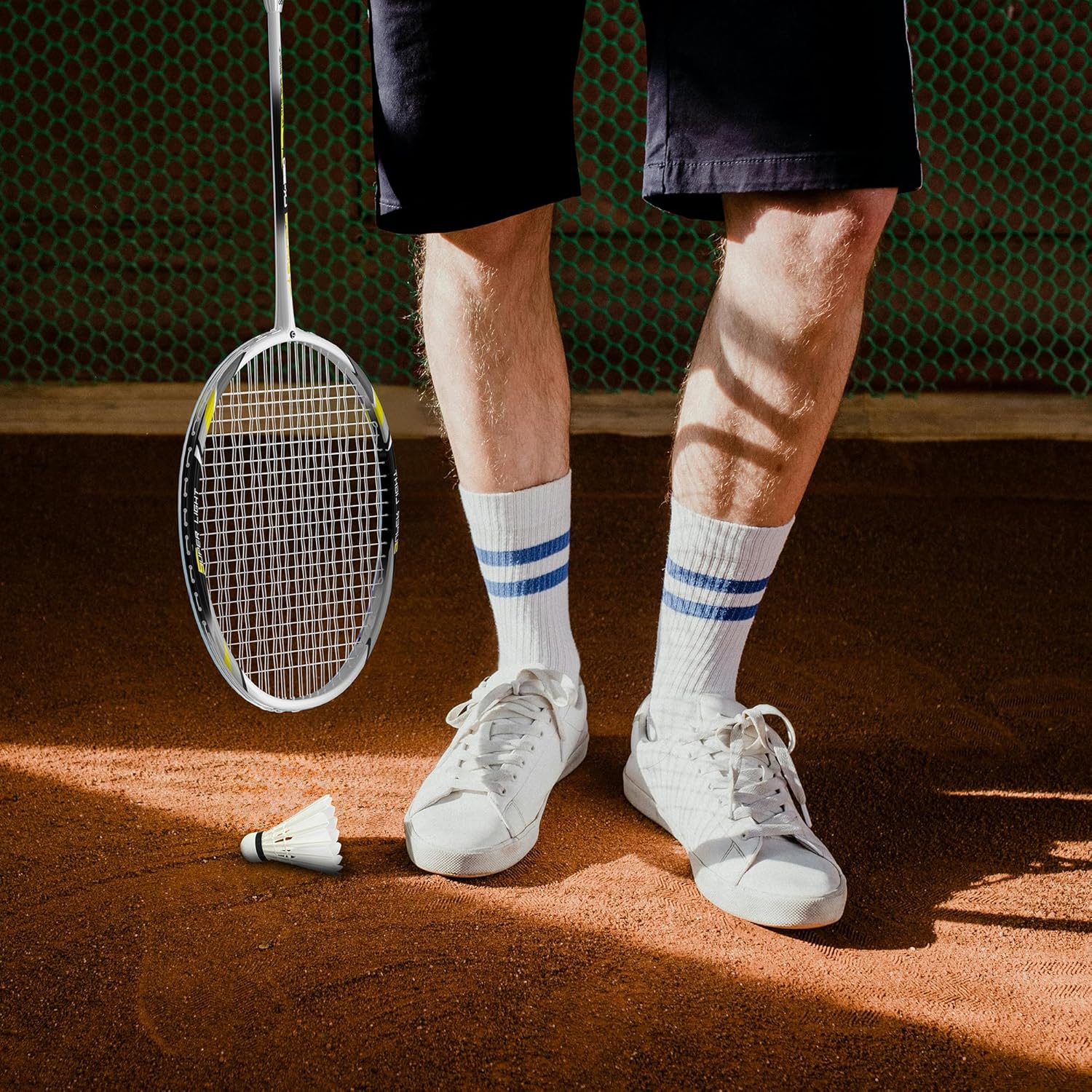 Senston Carbon Composite Badminton Rackets for Beginners - Complete 2-Player Kit with Bag | Lightweight & Easy to Use | Backyard, Park, Indoor Outdoor Play