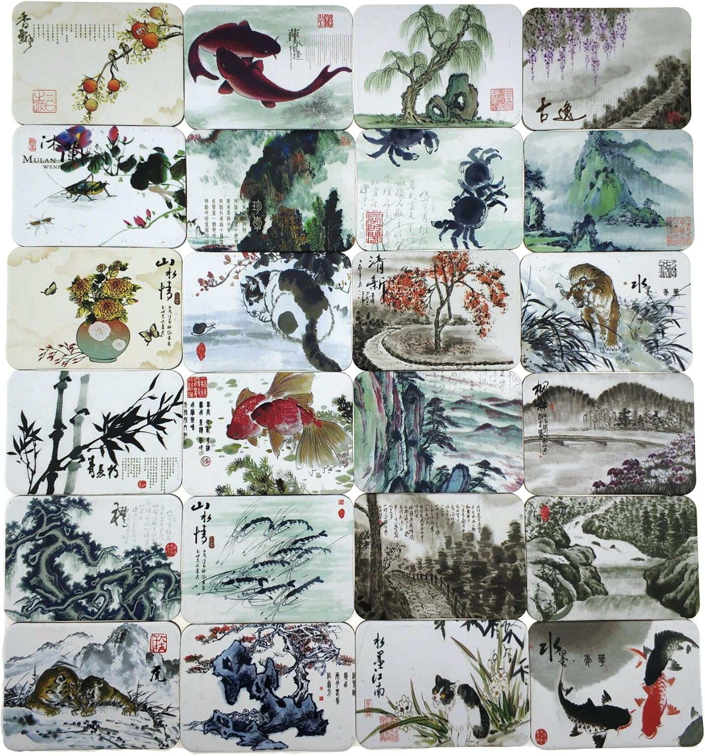 24-pcs magnetic fridge magnets refrigerator sticker home decoration accessories magnet paste arts crafts (San Francisco)