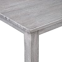 Vista 4 de Boraam Sonoma Pub Table - Cepillo de alambre gris tormenta